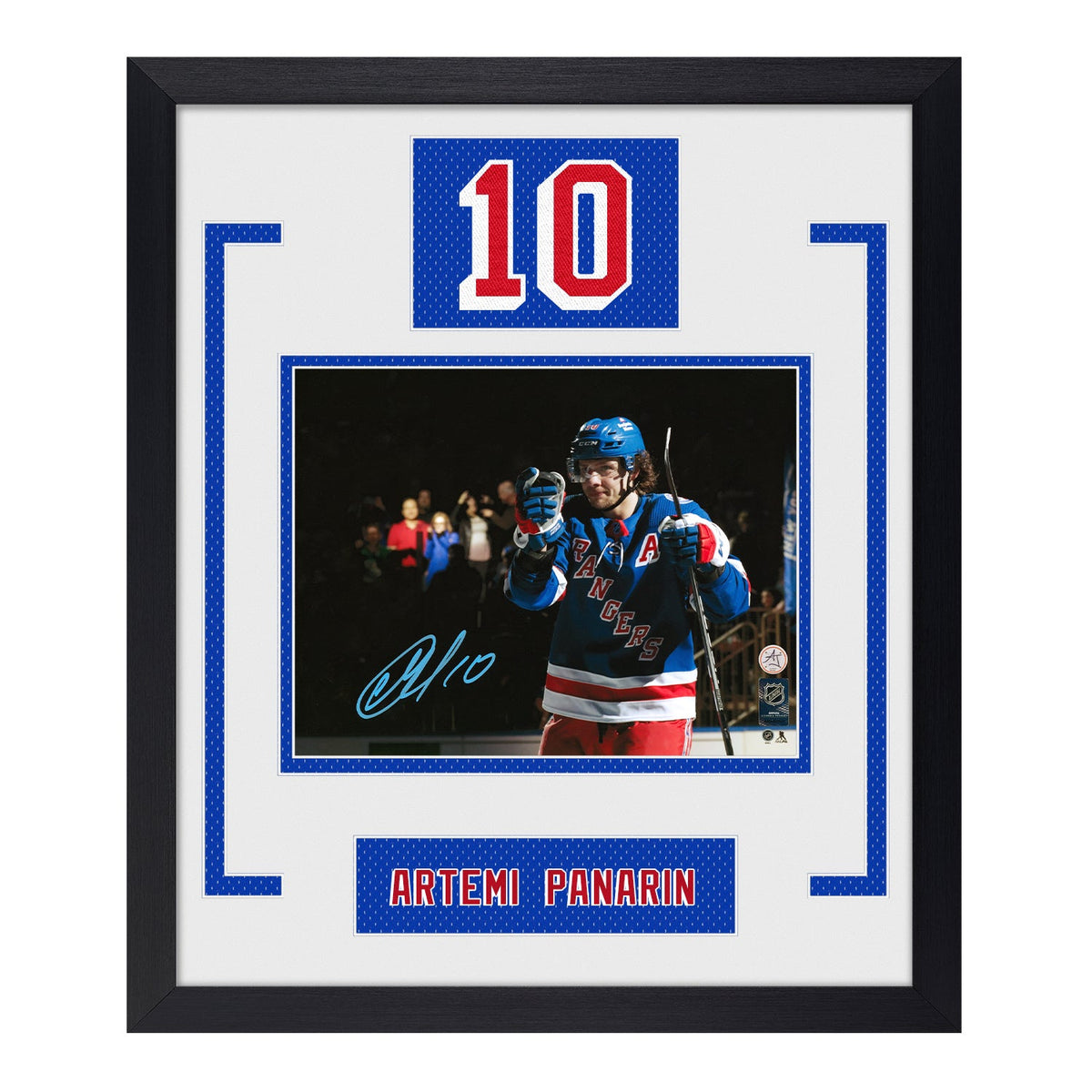 Artemi Panarin Signed New York Rangers Authentic Number 23x27 Frame product image 1, provided for visual reference and