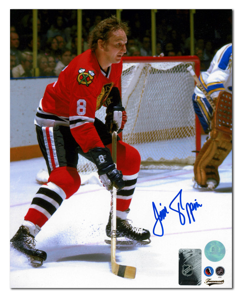 Jim Pappin Autographed Chicago Blackhawks Hockey 8x10 Photo product image 1, provided for visual reference and product