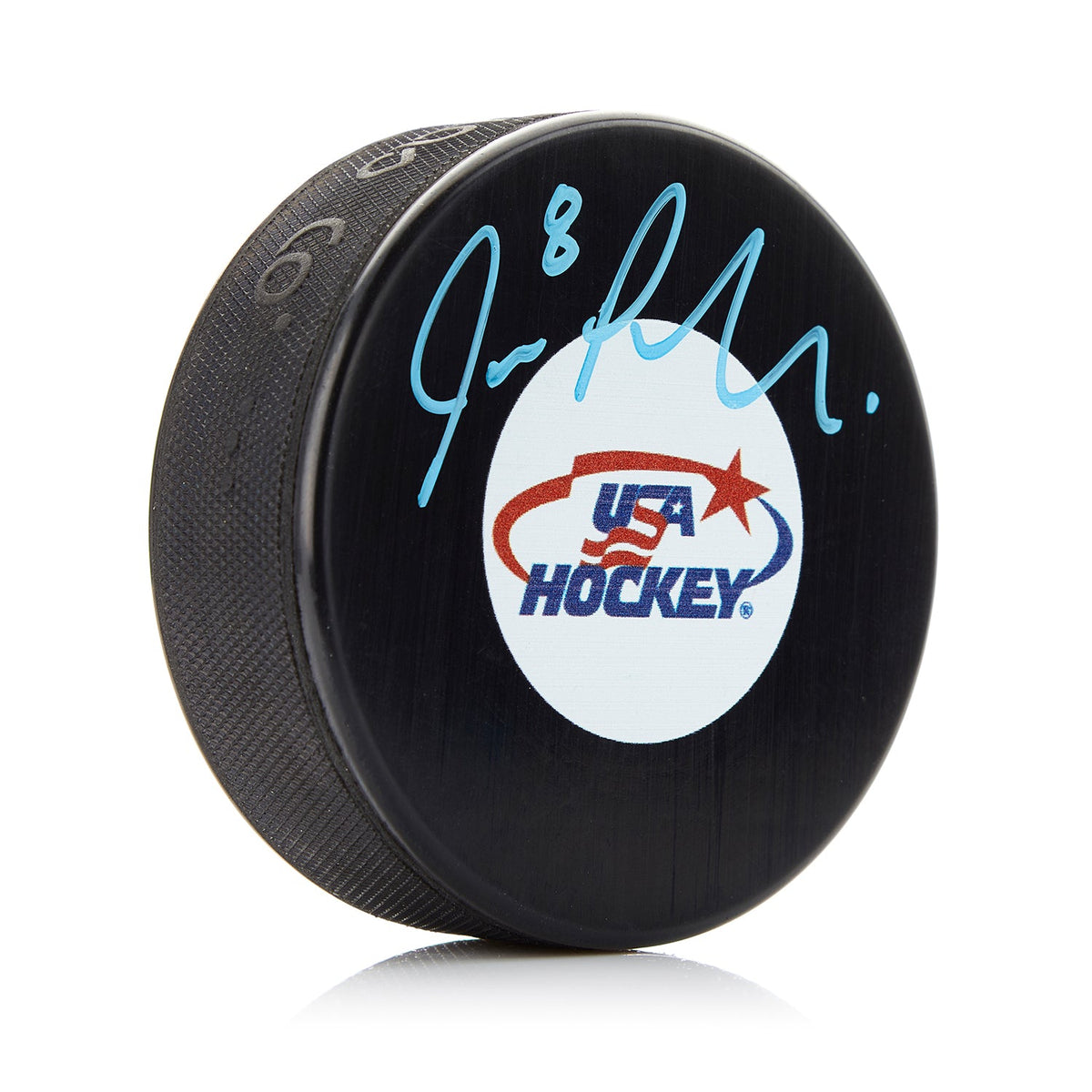 Joe Pavelski Autographed Team USA Hockey Puck product image 1, provided for visual reference and product detail review