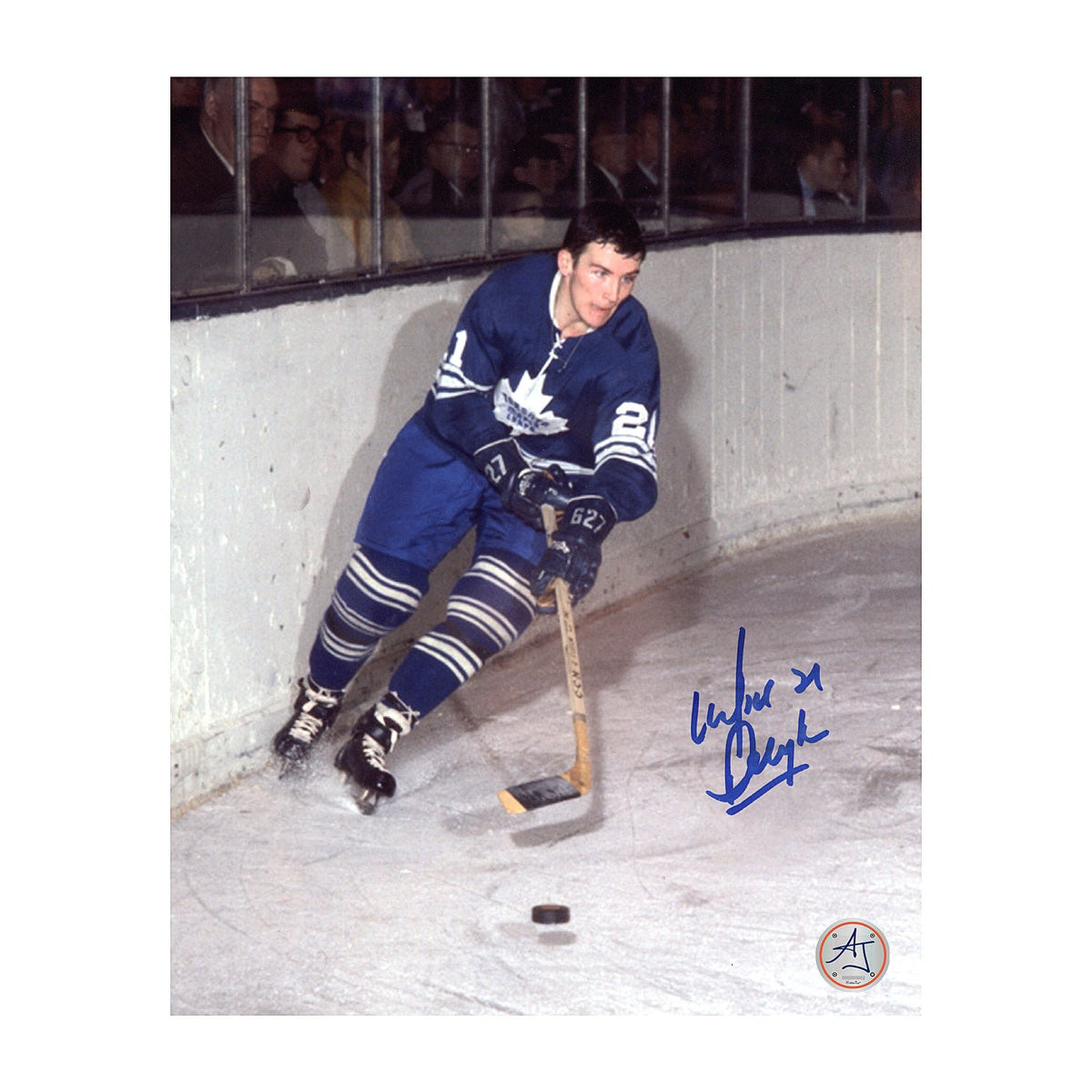 Mike Pelyk Autographed Toronto Maple Leafs Game Action 8x10 Photo product image 1, provided for visual reference and product