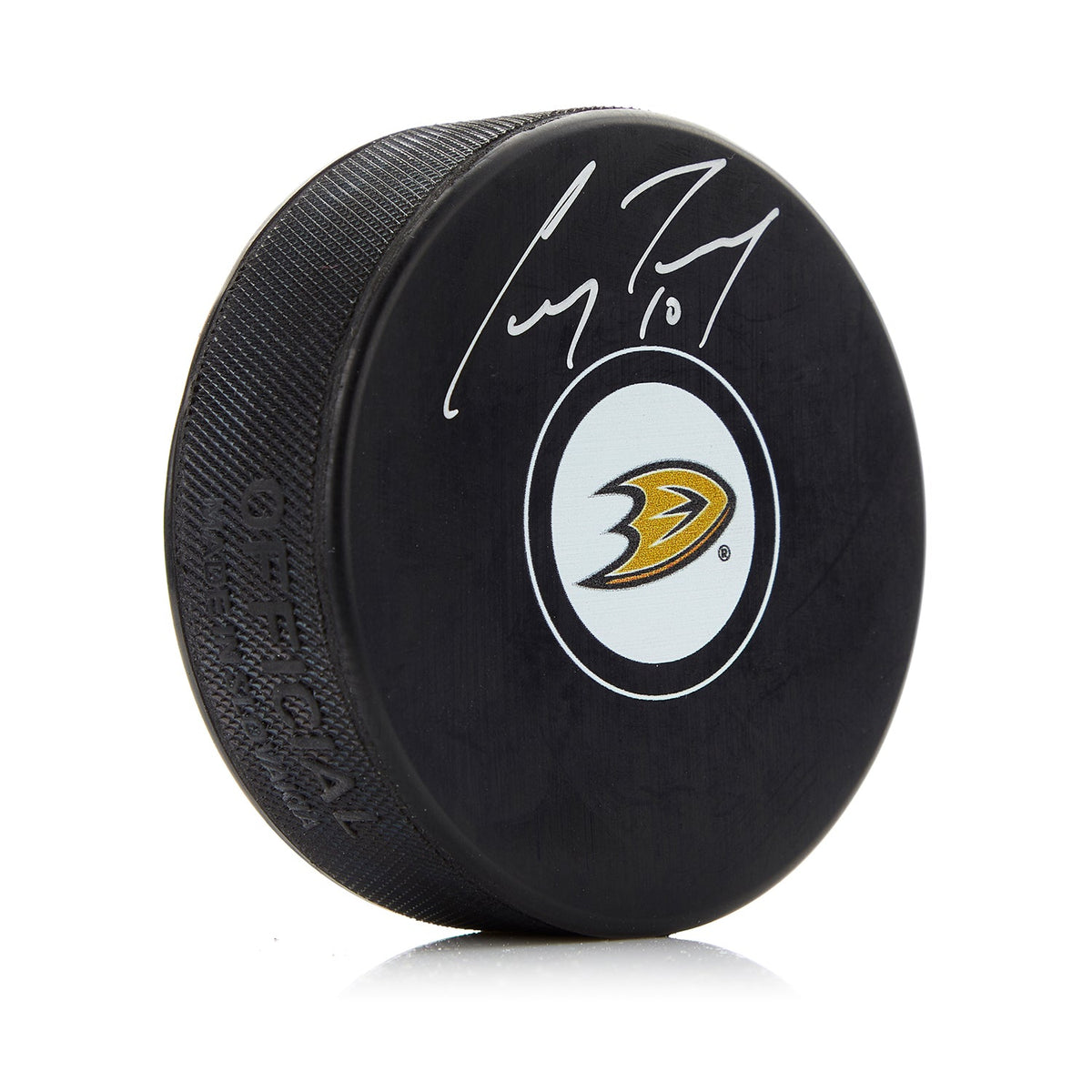 Corey Perry Autographed Anaheim Ducks Hockey Puck product image 1, provided for visual reference and product detail review