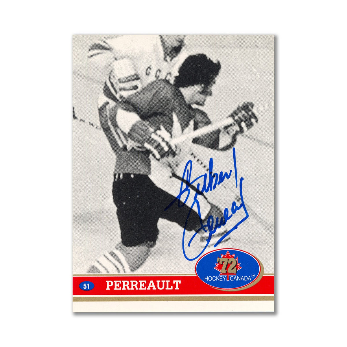 Autographed 1991 Future Trends #51 Gilbert Perreault Hockey Card product image 1, provided for visual reference and product