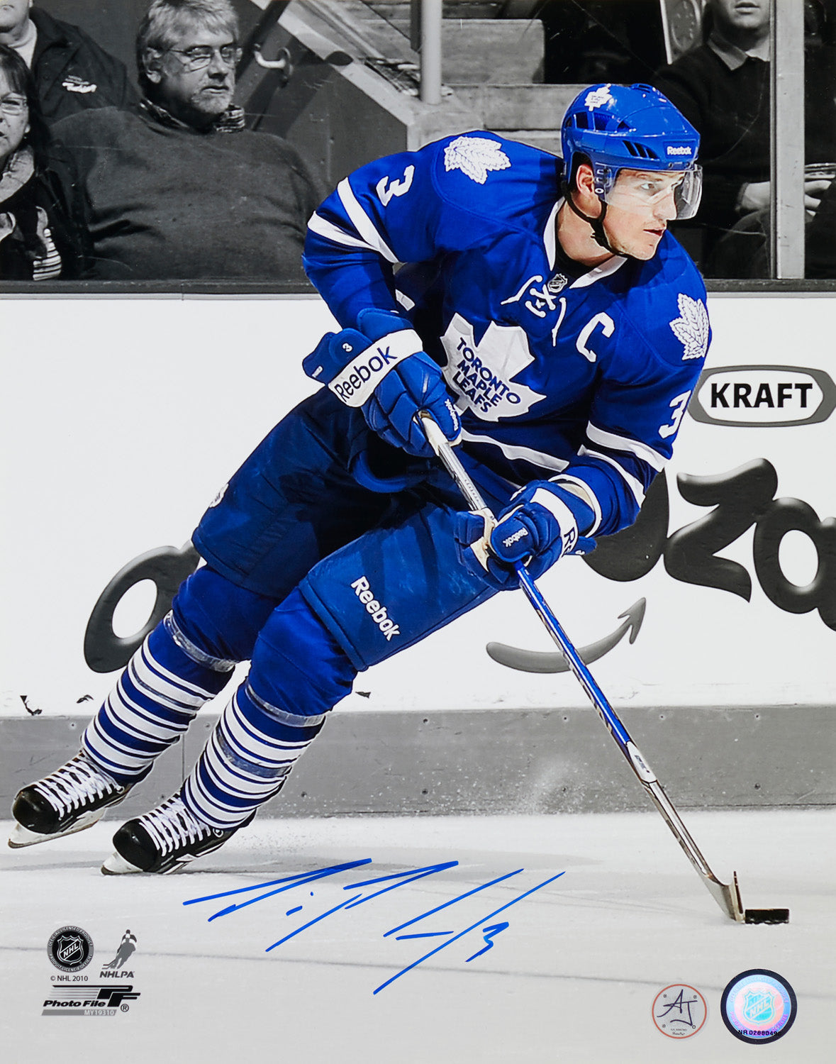 Dion Phaneuf Signed Toronto Maple Leafs Captain 11x14 Photo product image 1, provided for visual reference and product