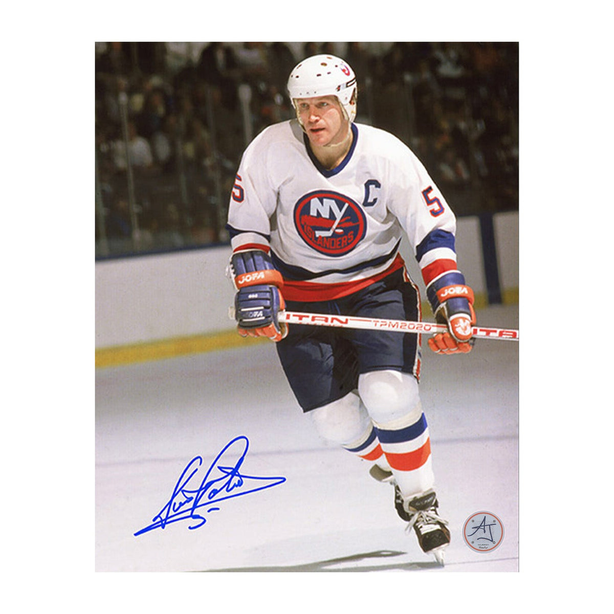 Denis Potvin Autographed New York Islanders Captain 8x10 Photo product image 1, provided for visual reference and product