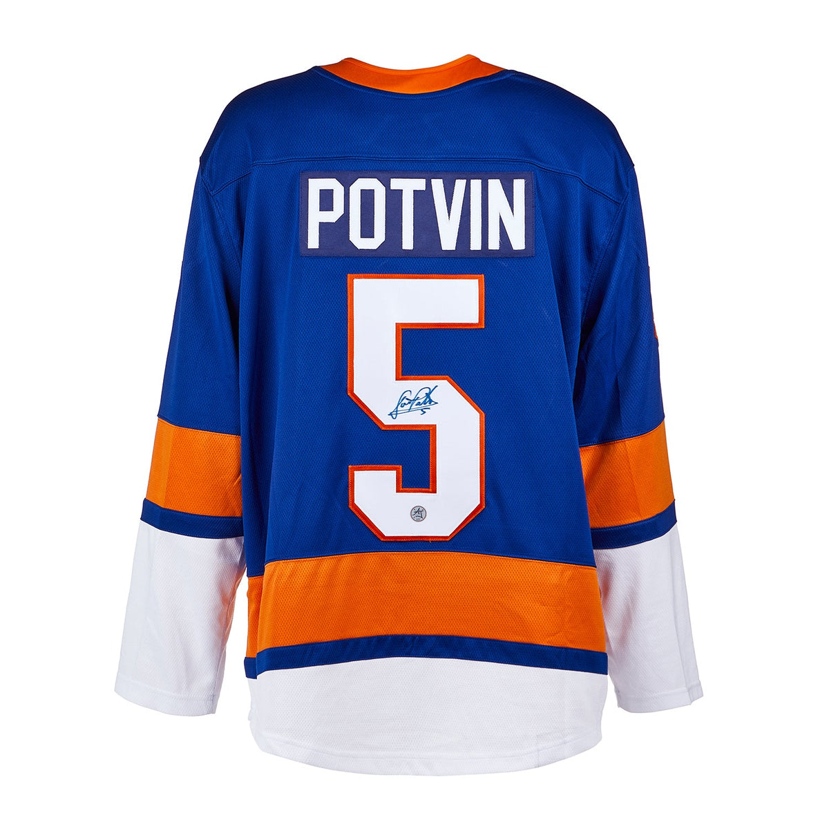 Denis Potvin Autographed New York Islanders Fanatics Breakaway Jersey product image 1, provided for visual reference and