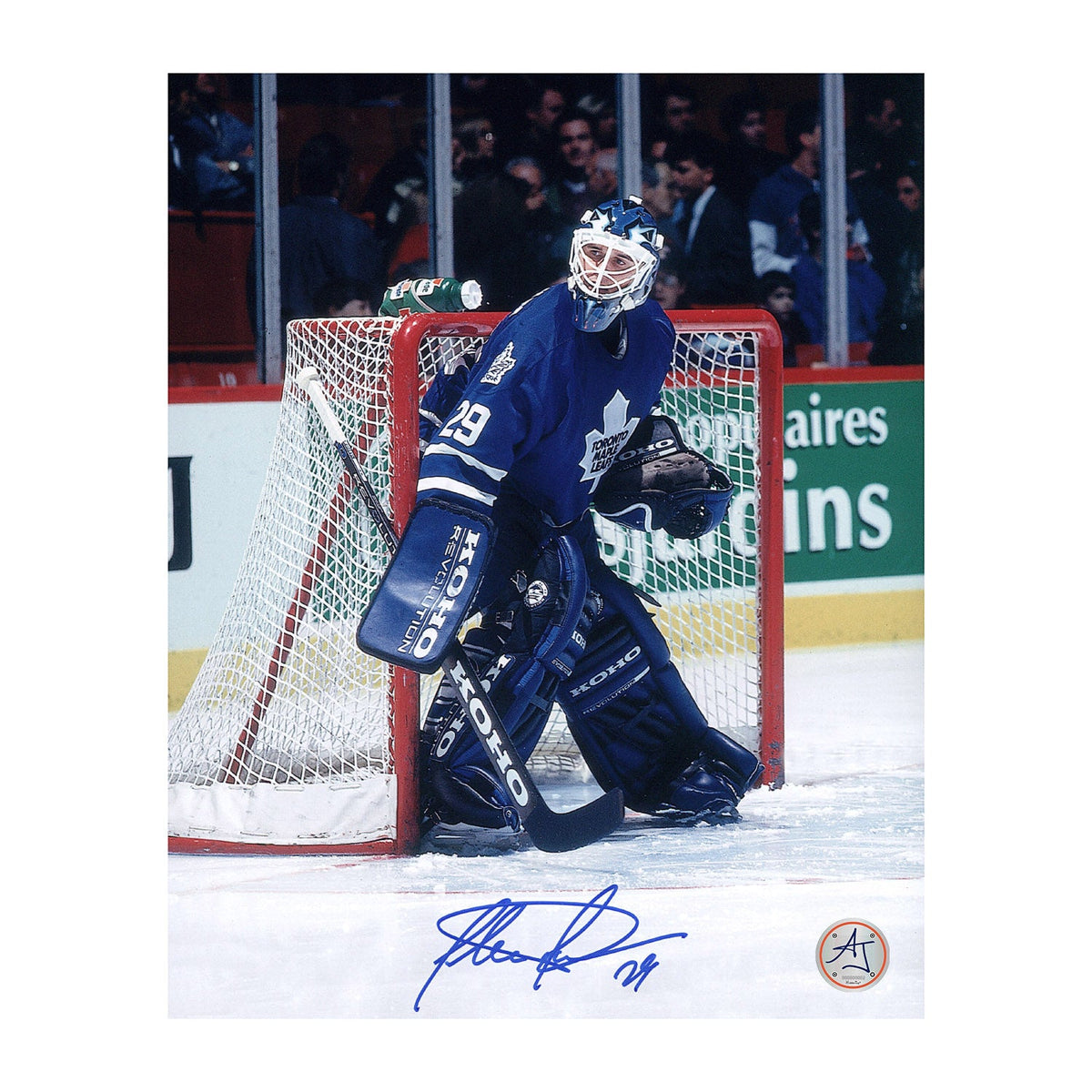 Felix Potvin Autographed Toronto Maple Leafs Goalie 8x10 Photo product image 1, provided for visual reference and product