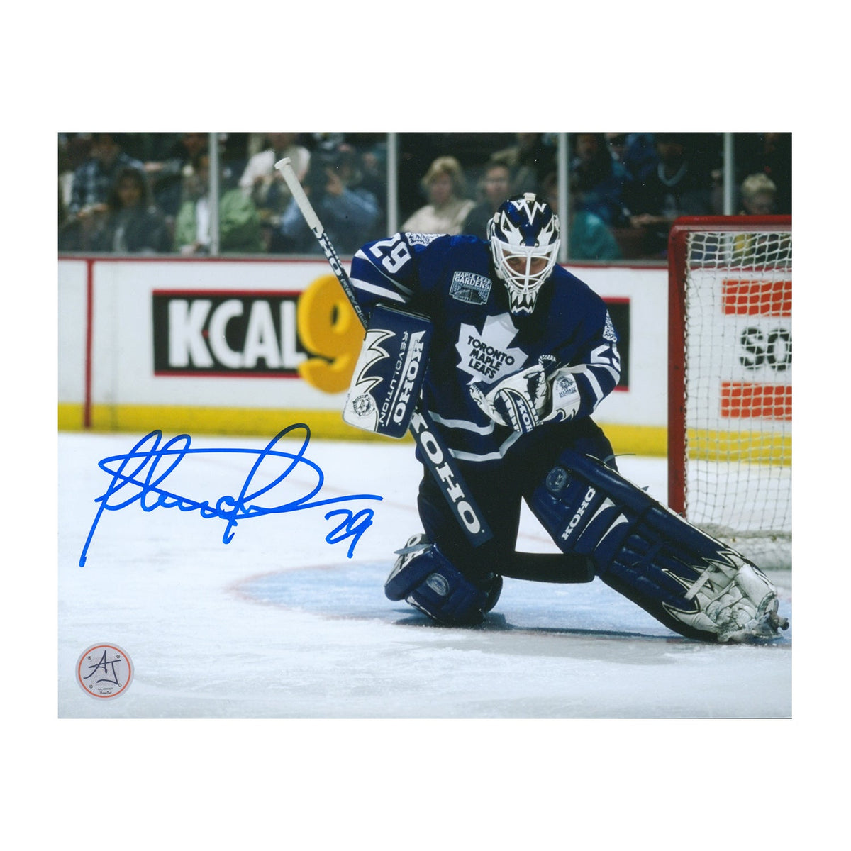 Felix Potvin Signed Toronto Maple Leafs Glove Save 8x10 Photo product image 1, provided for visual reference and product