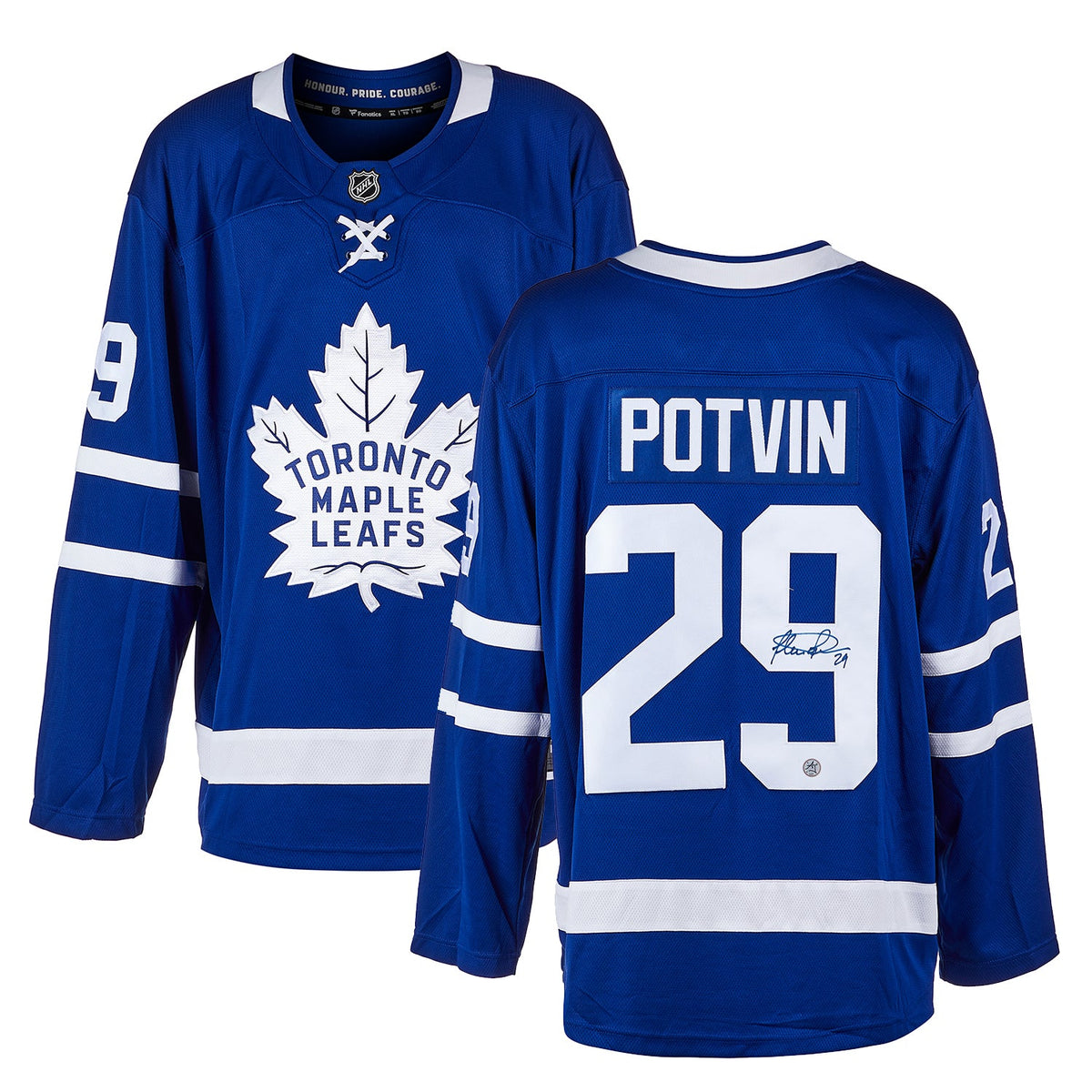 Felix Potvin Autographed Toronto Maple Leafs Fanatics Breakaway Jersey product image 3, provided for visual reference and