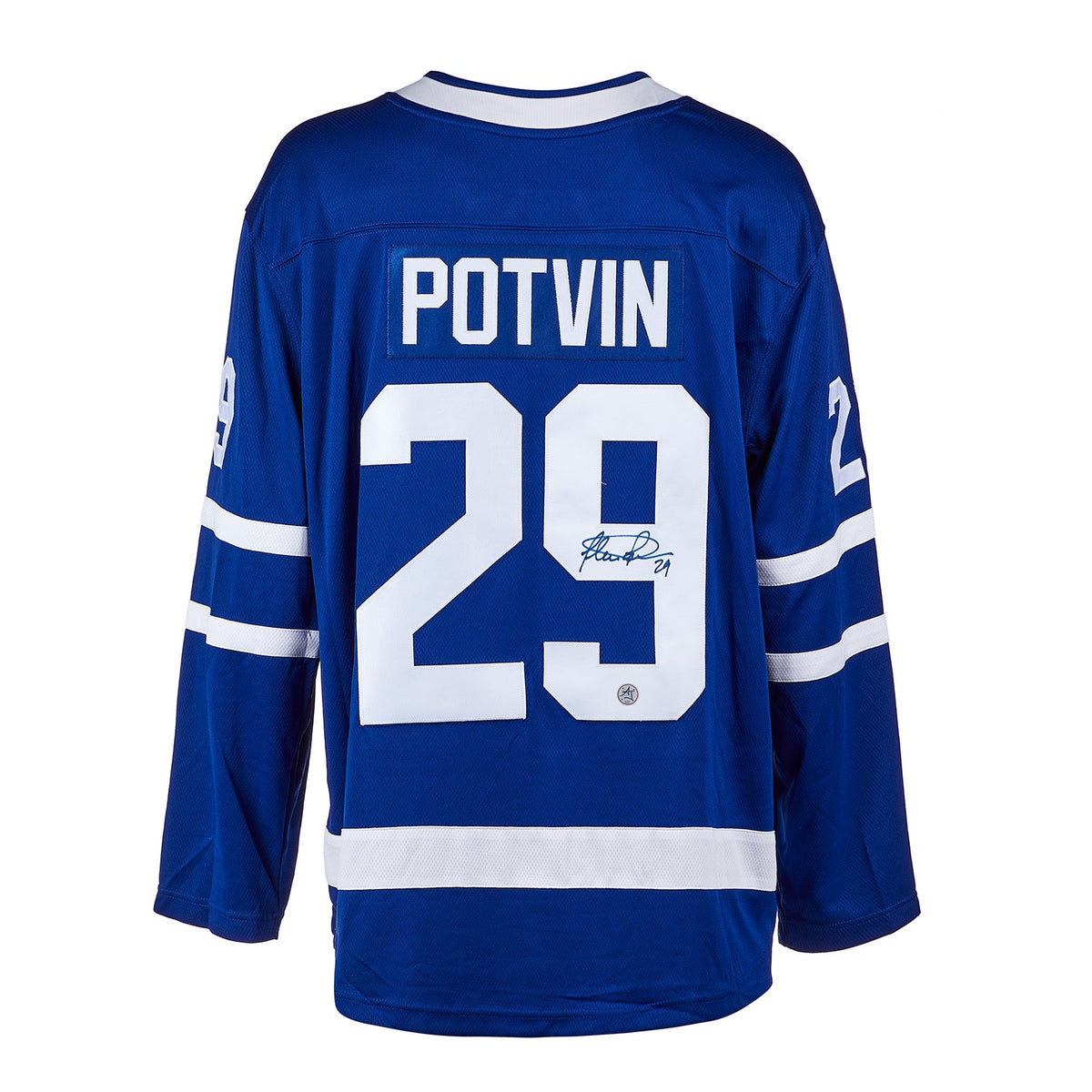 Felix Potvin Autographed Toronto Maple Leafs Fanatics Breakaway Jersey product image 1, provided for visual reference and