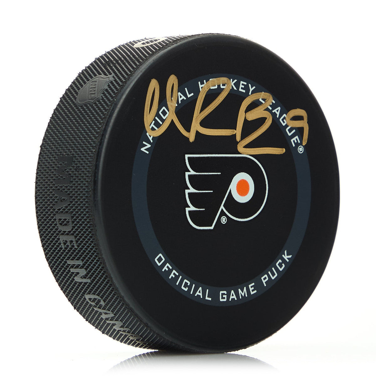 Ivan Provorov Philadelphia Flyers Signed Official Game Puck product image 1, provided for visual reference and product