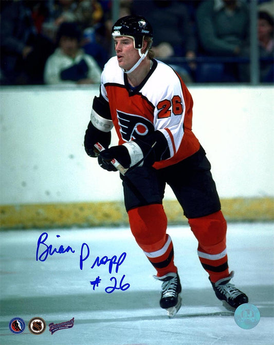 Brian Propp Autographed Philadelphia Flyers Hockey 8x10 Photo product image 1, provided for visual reference and product