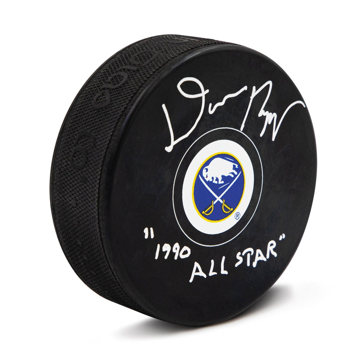 Daren Puppa Signed Buffalo Sabres Puck with All-Star Note product image 1, provided for visual reference and product detail