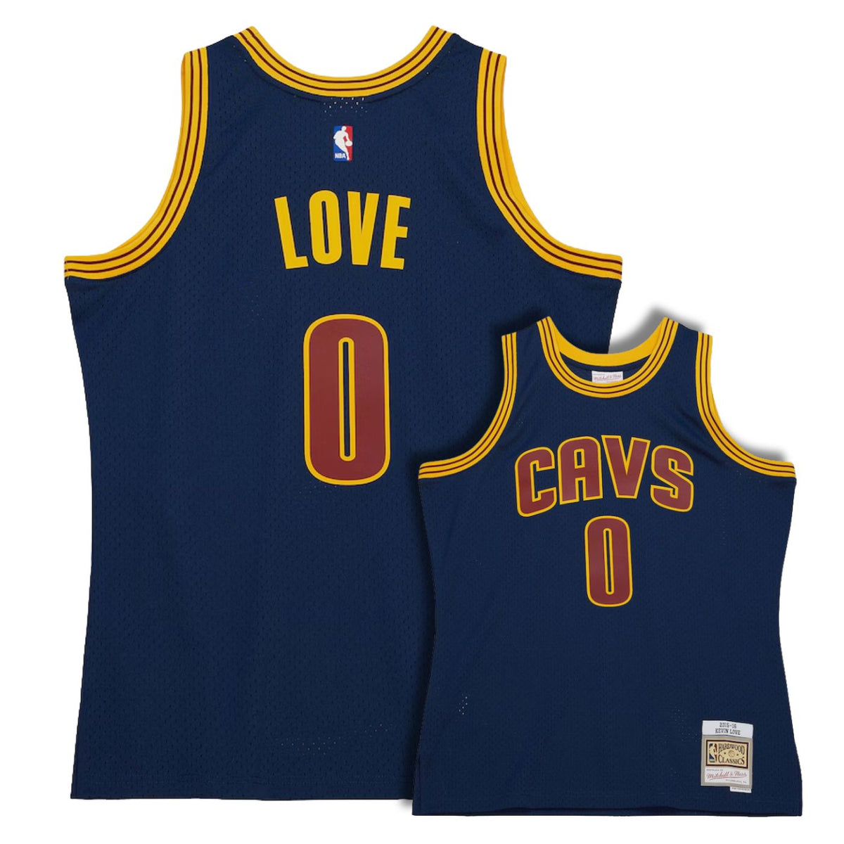 Cleveland Cavaliers Kevin Love Navy 2015-16 Hardwood Classics Swingman Jersey product image 1, provided for visual reference