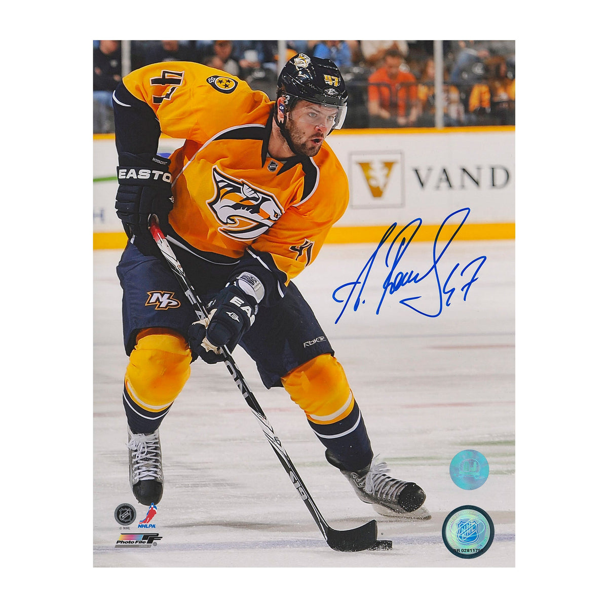 Alexander Radulov Autographed Nashville Predators Hockey 8x10 Photo product image 1, provided for visual reference and