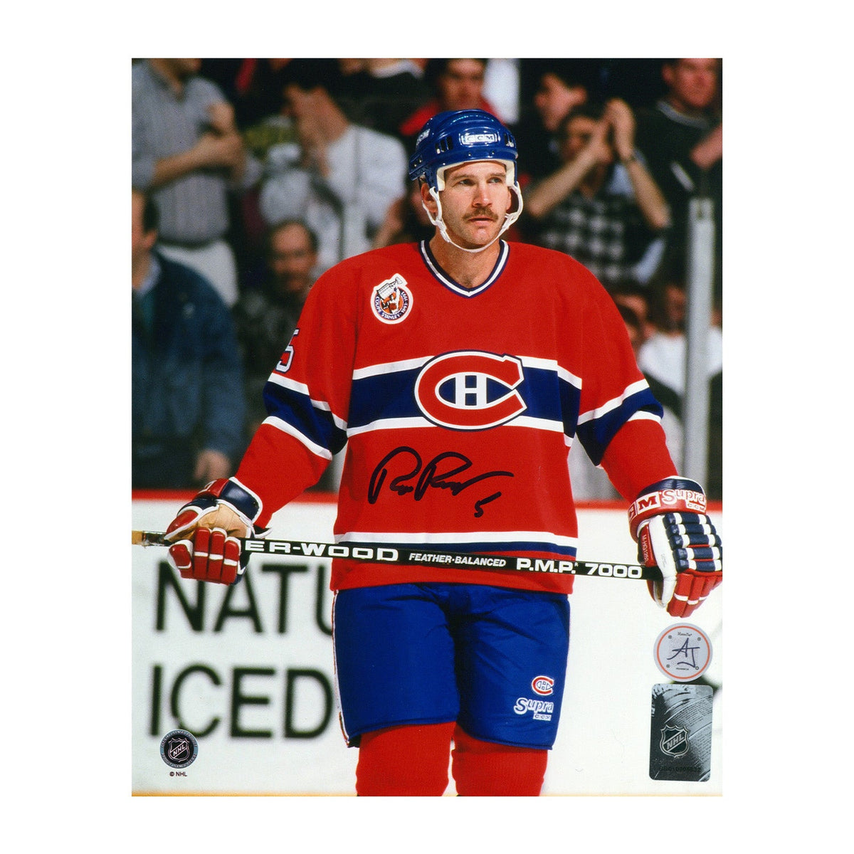 Rob Ramage Autographed Montreal Canadiens Game Action 8x10 Photo product image 1, provided for visual reference and product