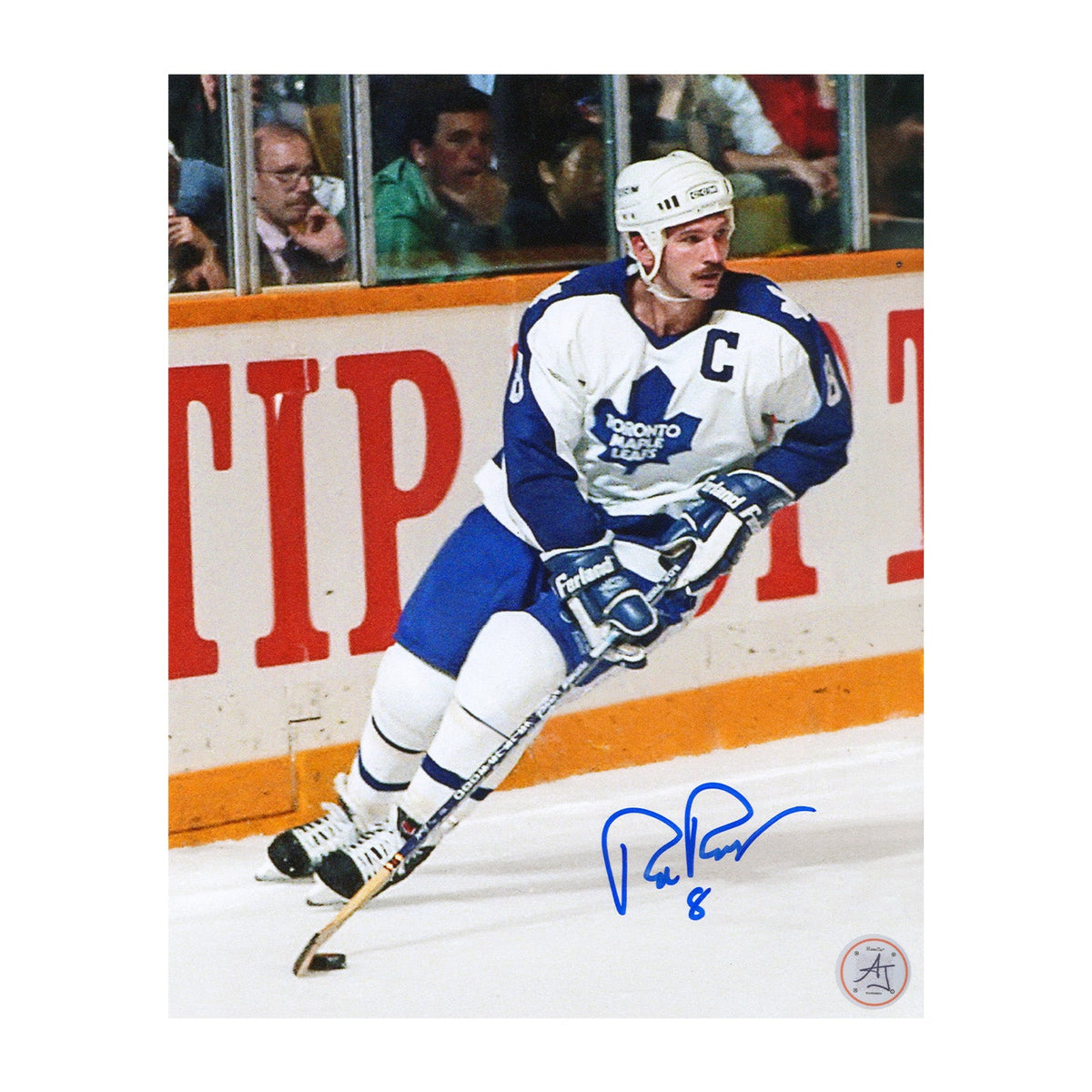 Rob Ramage Autographed Toronto Maple Leafs Captain 8x10 Photo product image 1, provided for visual reference and product