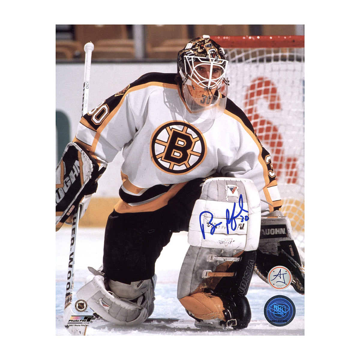Bill Ranford Autographed Boston Bruins Goalie 8x10 Photo product image 1, provided for visual reference and product detail