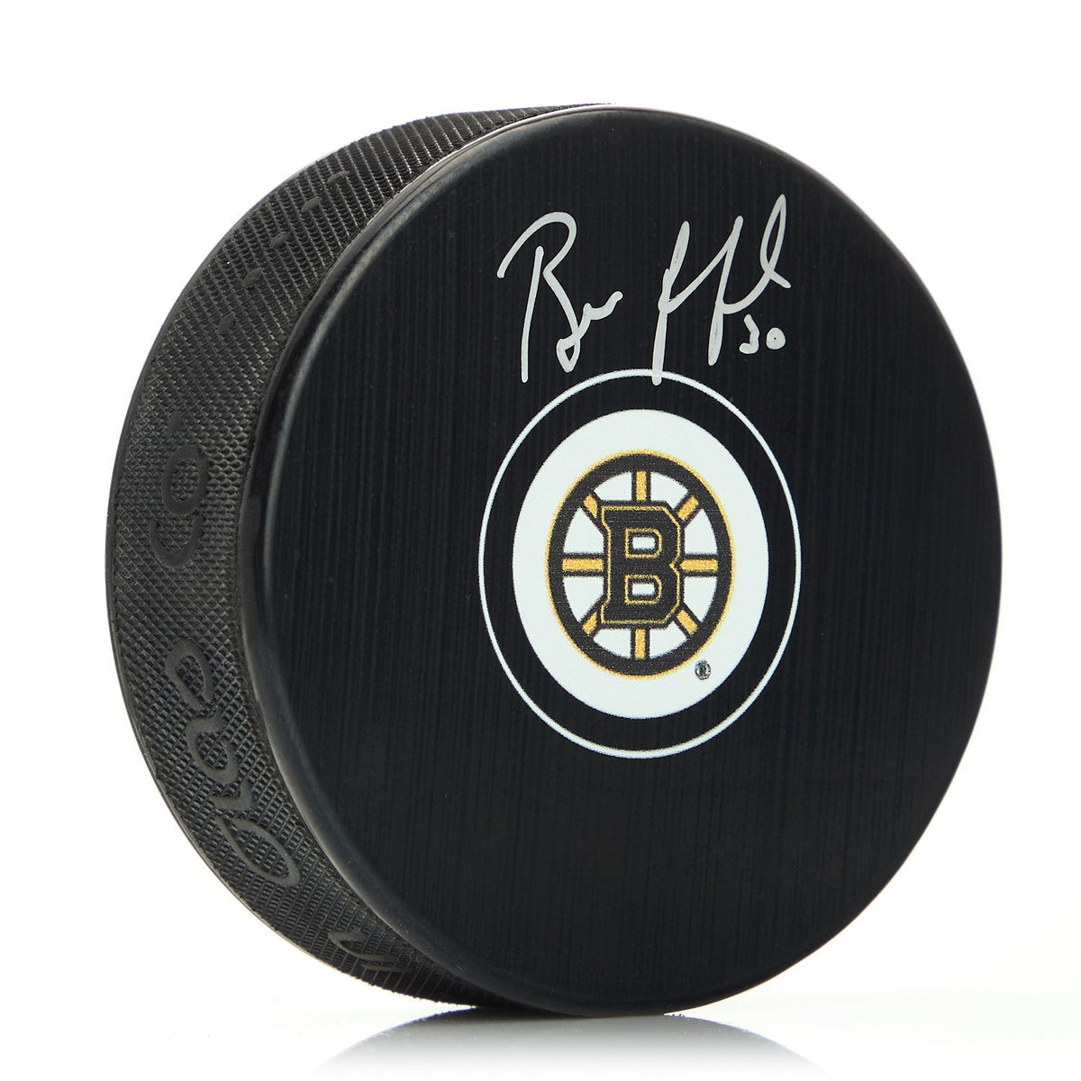 Bill Ranford Autographed Boston Bruins Hockey Puck product image 1, provided for visual reference and product detail review