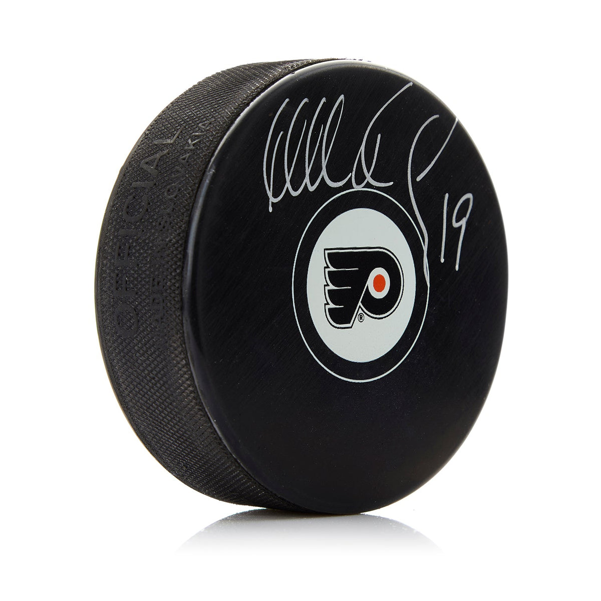 Mikael Renberg Signed Philadelphia Flyers Hockey Puck product image 1, provided for visual reference and product detail