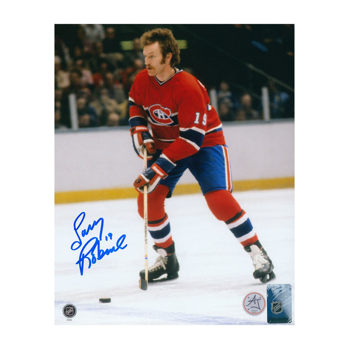 Larry Robinson Autographed Montreal Canadiens Breakout 8x10 Photo product image 1, provided for visual reference and product