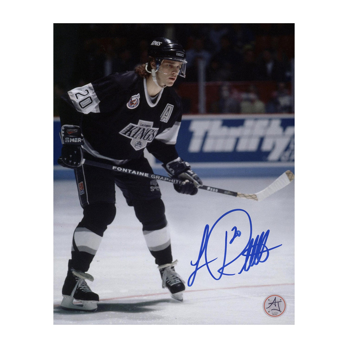 Luc Robitaille Autographed Los Angeles Kings Hockey 8x10 Photo product image 1, provided for visual reference and product