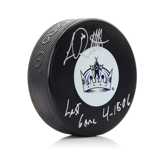 Luc Robitaille Los Angeles Kings Signed & Dated Final NHL Game Puck product image 1, provided for visual reference and