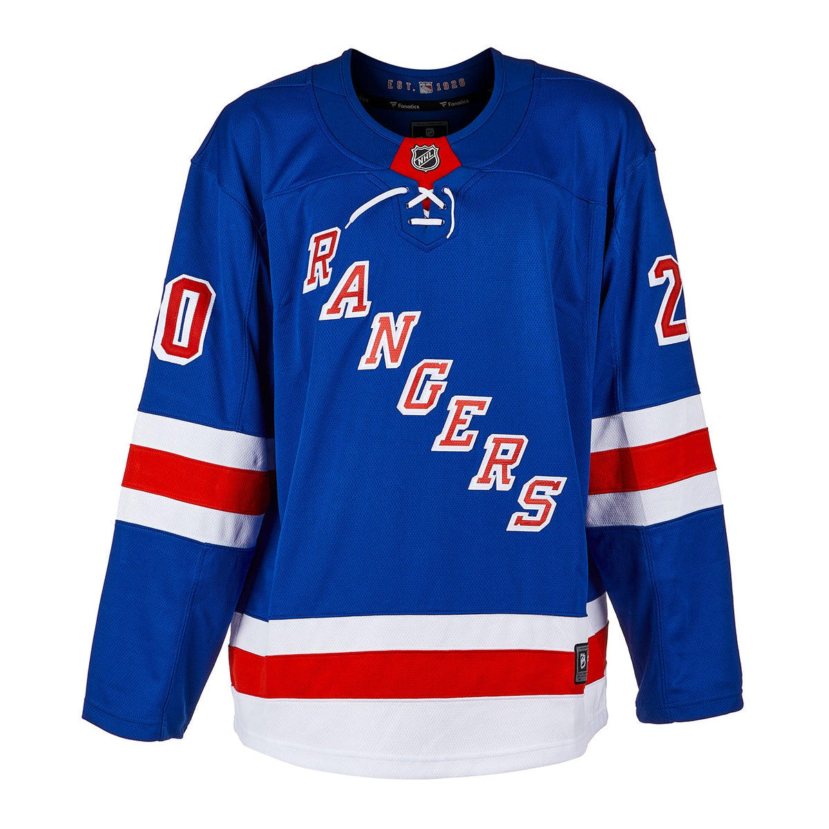Luc Robitaille Autographed New York Rangers Fanatics Breakaway Jersey product image 2, provided for visual reference and
