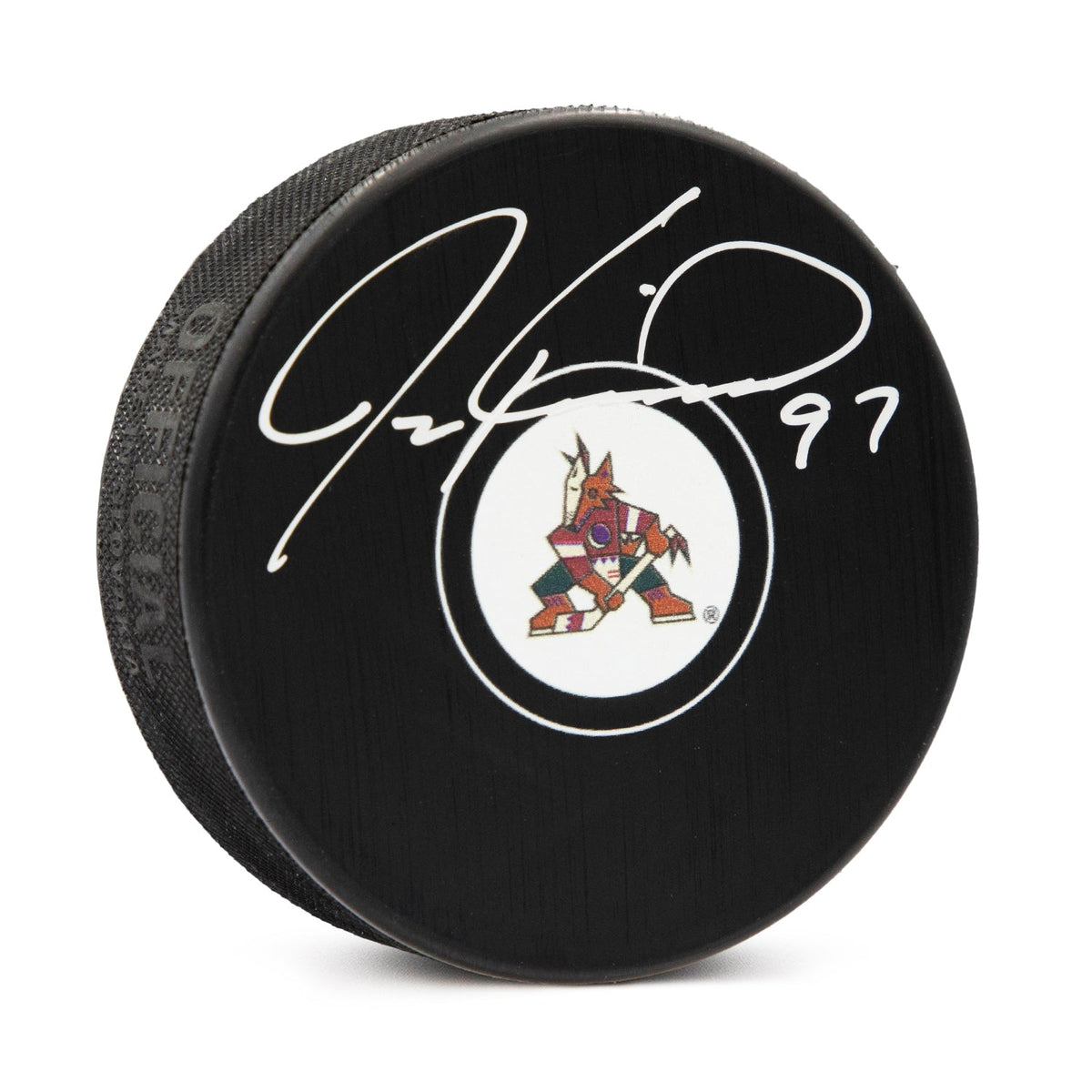 Jeremy Roenick Autographed Phoenix Coyotes Hockey Puck product image 1, provided for visual reference and product detail
