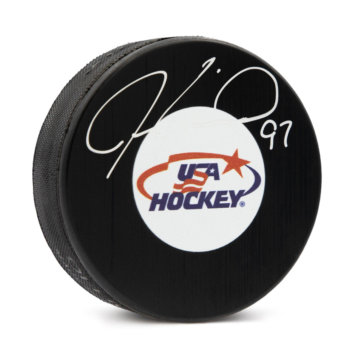 Jeremy Roenick Autographed Team USA Hockey Puck product image 1, provided for visual reference and product detail review