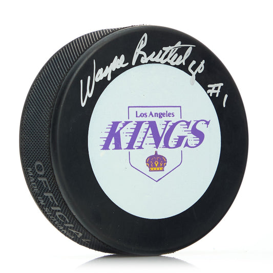Wayne Rutledge Los Angeles Kings Autographed Hockey Puck product image 1, provided for visual reference and product detail