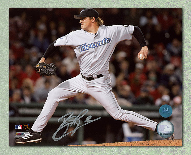BJ Ryan Autographed Toronto Blue Jays Baseball 8x10 Photo product image 1, provided for visual reference and product detail