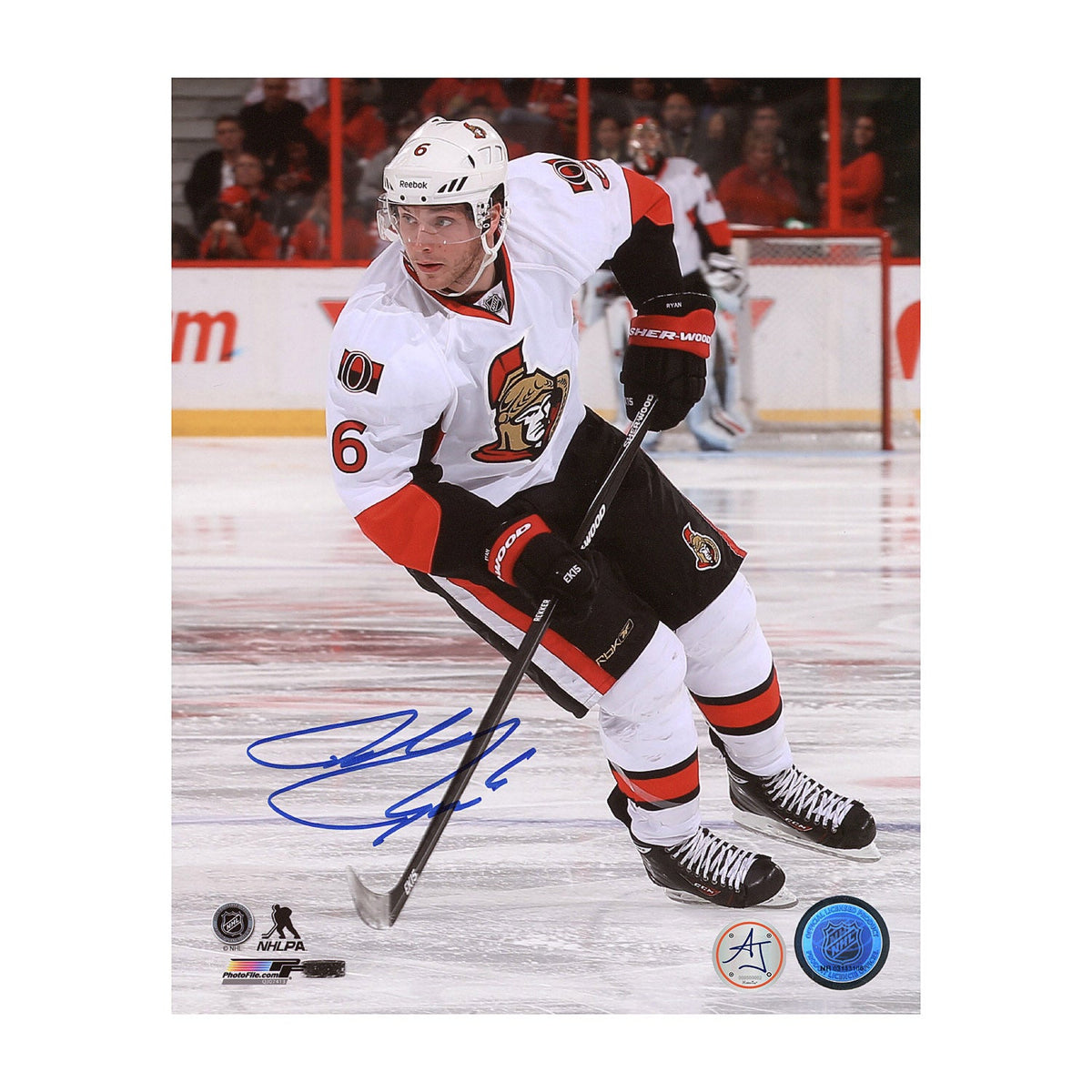 Bobby Ryan Autographed Ottawa Senators Game Skating 8x10 Photo product image 1, provided for visual reference and product