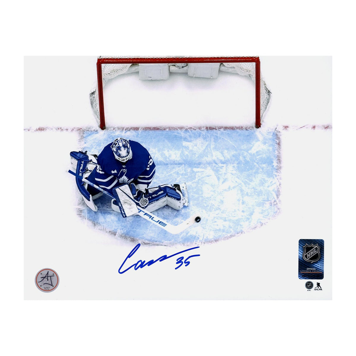 Ilya Samsonov Signed Toronto Maple Leafs Aerial View 8x10 Photo product image 1, provided for visual reference and product