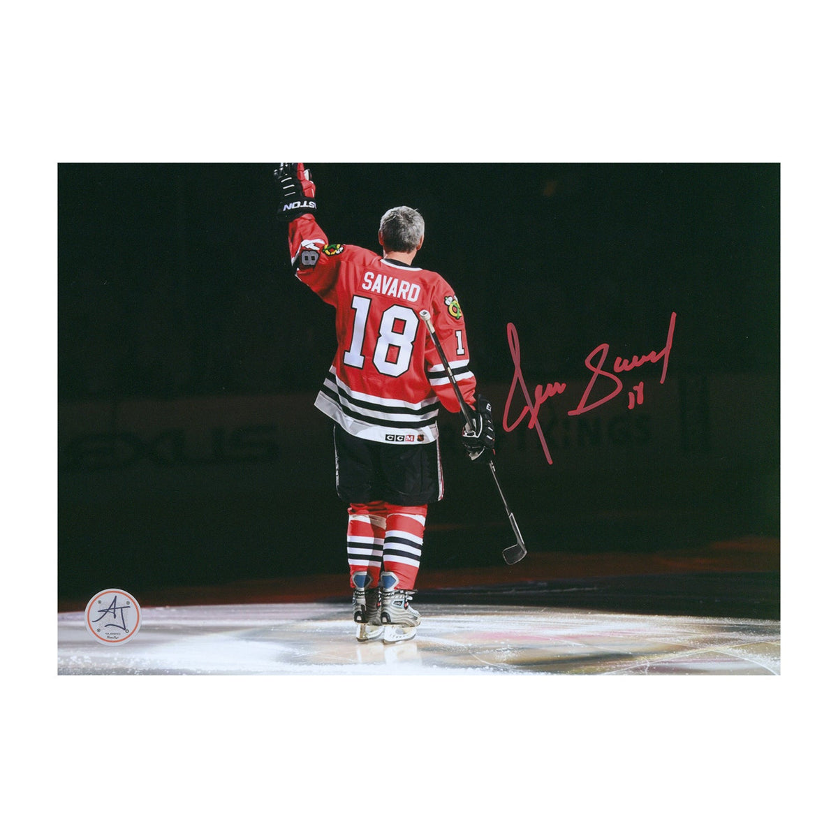 Denis Savard Signed Chicago Blackhawks Legend Spotlight 8x10 Photo product image 1, provided for visual reference and