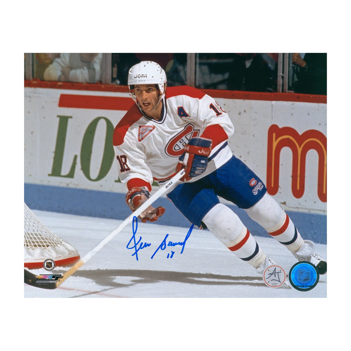 Denis Savard Signed Montreal Canadiens Home Ice 8x10 Photo product image 1, provided for visual reference and product detail