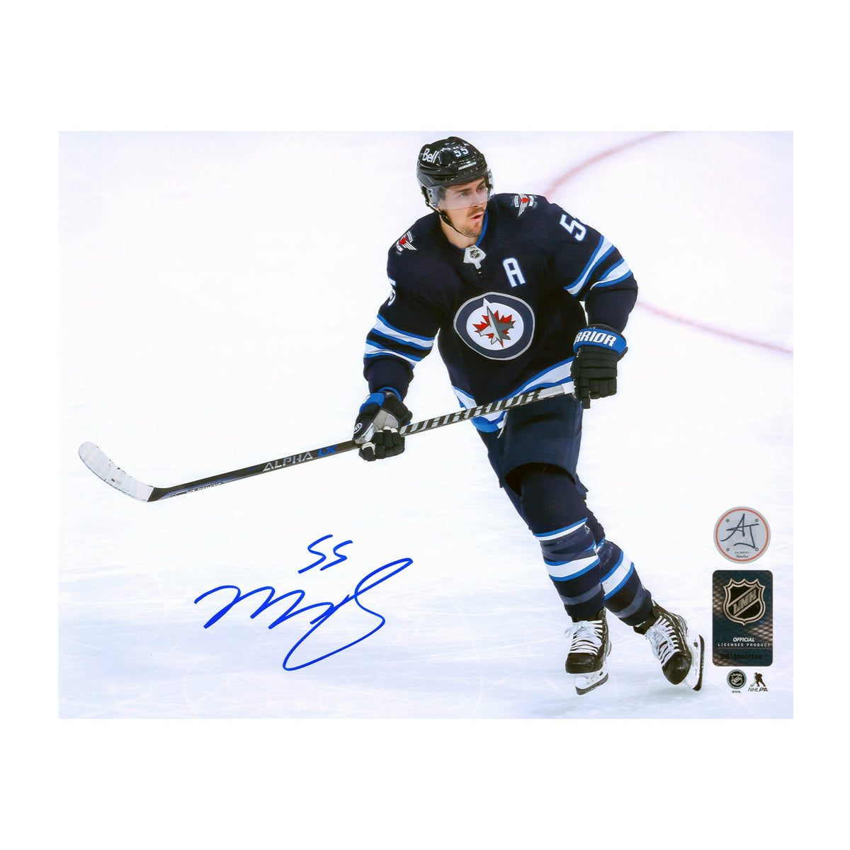 Mark Scheifele Autographed Winnipeg Jets Showpiece 8x10 Photo product image 1, provided for visual reference and product