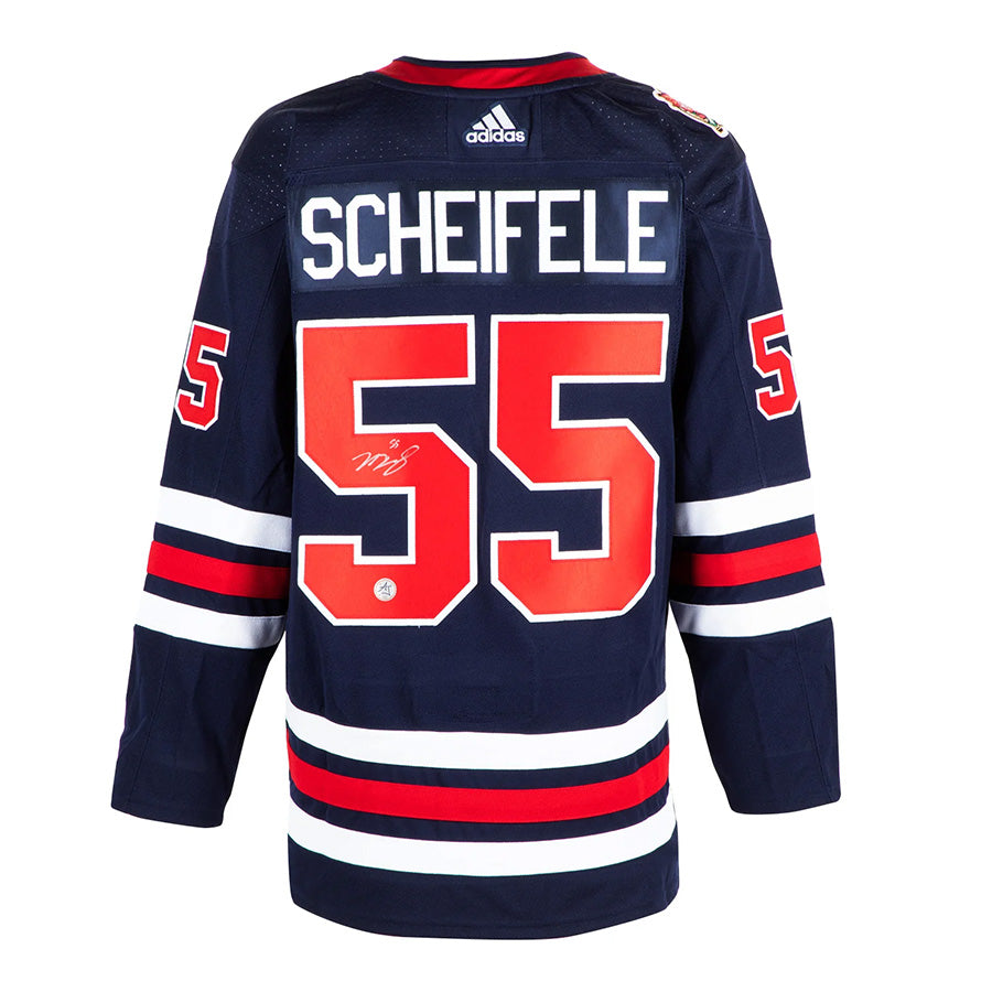 Mark Scheifele Signed Winnipeg Jets 2019 Heritage Classic adidas Jersey product image 1, provided for visual reference and