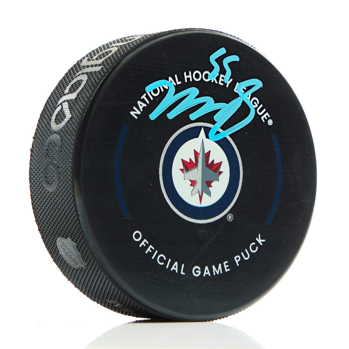 Mark Scheifele Signed Winnipeg Jets Official Game Puck product image 1, provided for visual reference and product detail