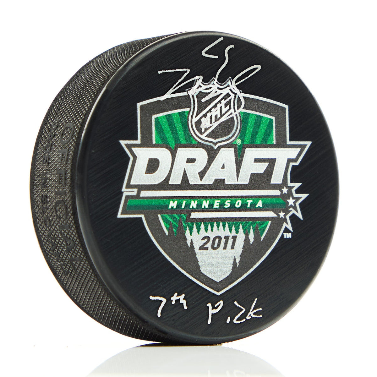 Mark Scheifele Signed 2011 NHL Entry Draft Puck with 7th Pick Note product image 1, provided for visual reference and