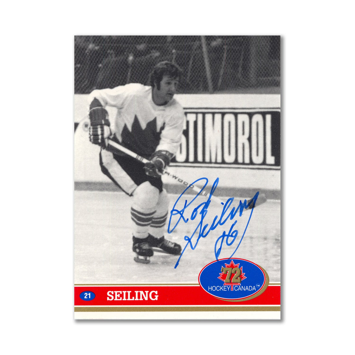 Autographed 1991 Future Trends #21 Rod Seiling Hockey Card product image 1, provided for visual reference and product detail