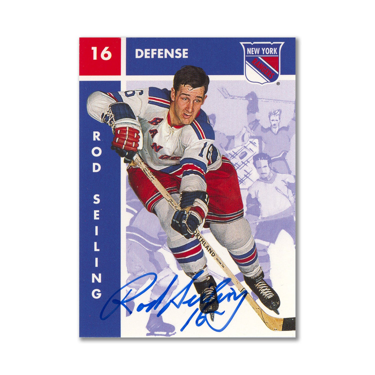 Autographed 1995 Parkhurst Missing Link #95 Rod Seiling Hockey Card product image 1, provided for visual reference and
