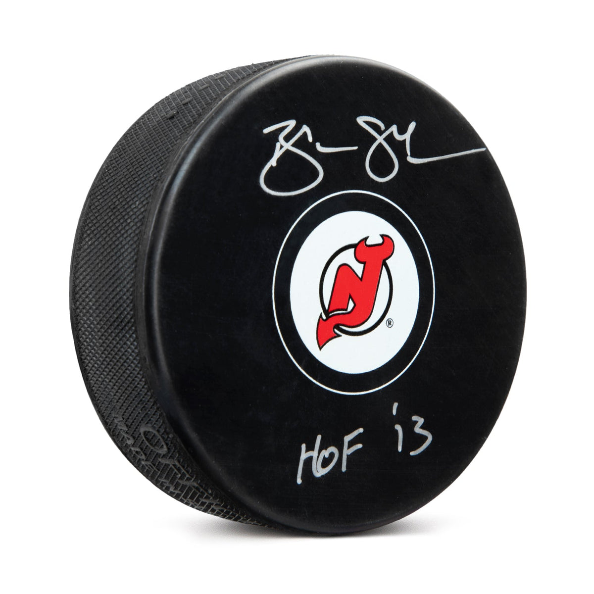 Brendan Shanahan Signed New Jersey Devils Hockey Puck with HOF Note product image 1, provided for visual reference and