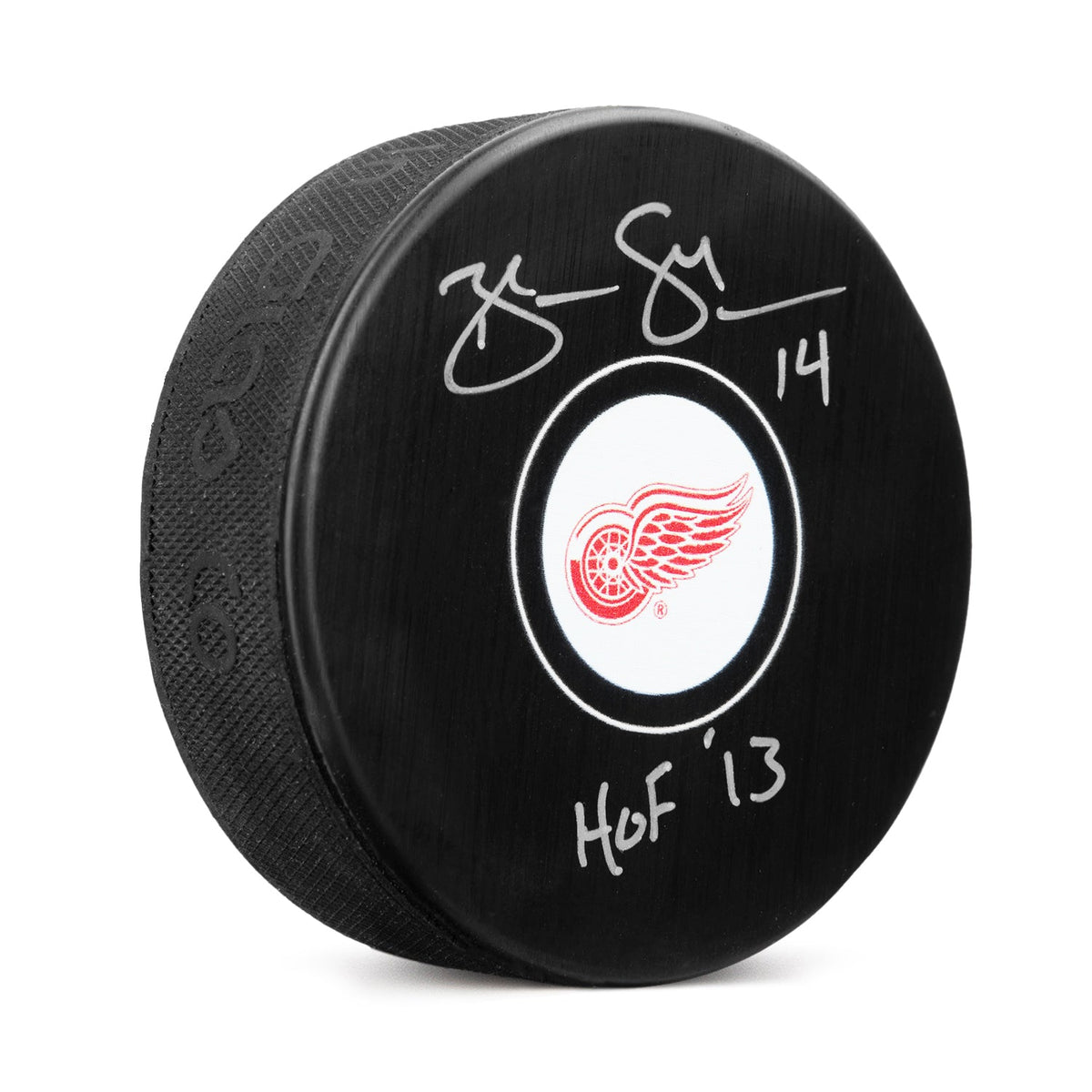 Brendan Shanahan Signed Detroit Red Wings Hockey Puck with HOF Note product image 1, provided for visual reference and
