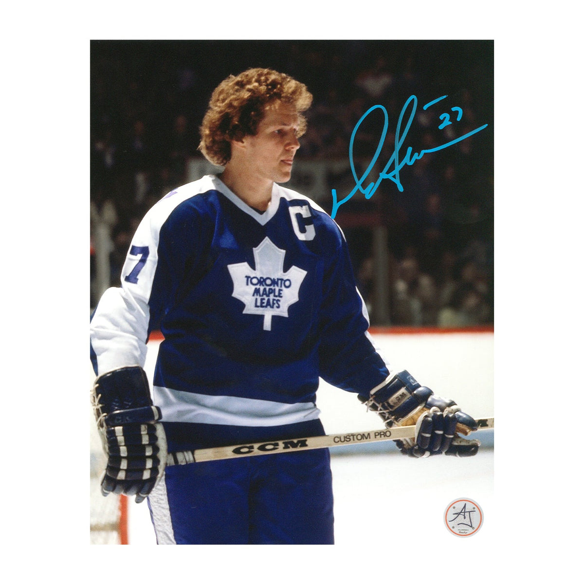 Darryl Sittler Autographed Toronto Maple Leafs Portrait 8x10 Photo product image 1, provided for visual reference and