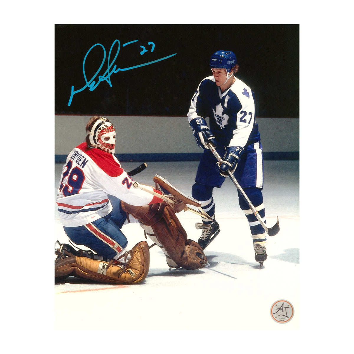 Darryl Sittler Signed Toronto Maple Leafs Hockey Rivalry 8x10 Photo product image 1, provided for visual reference and