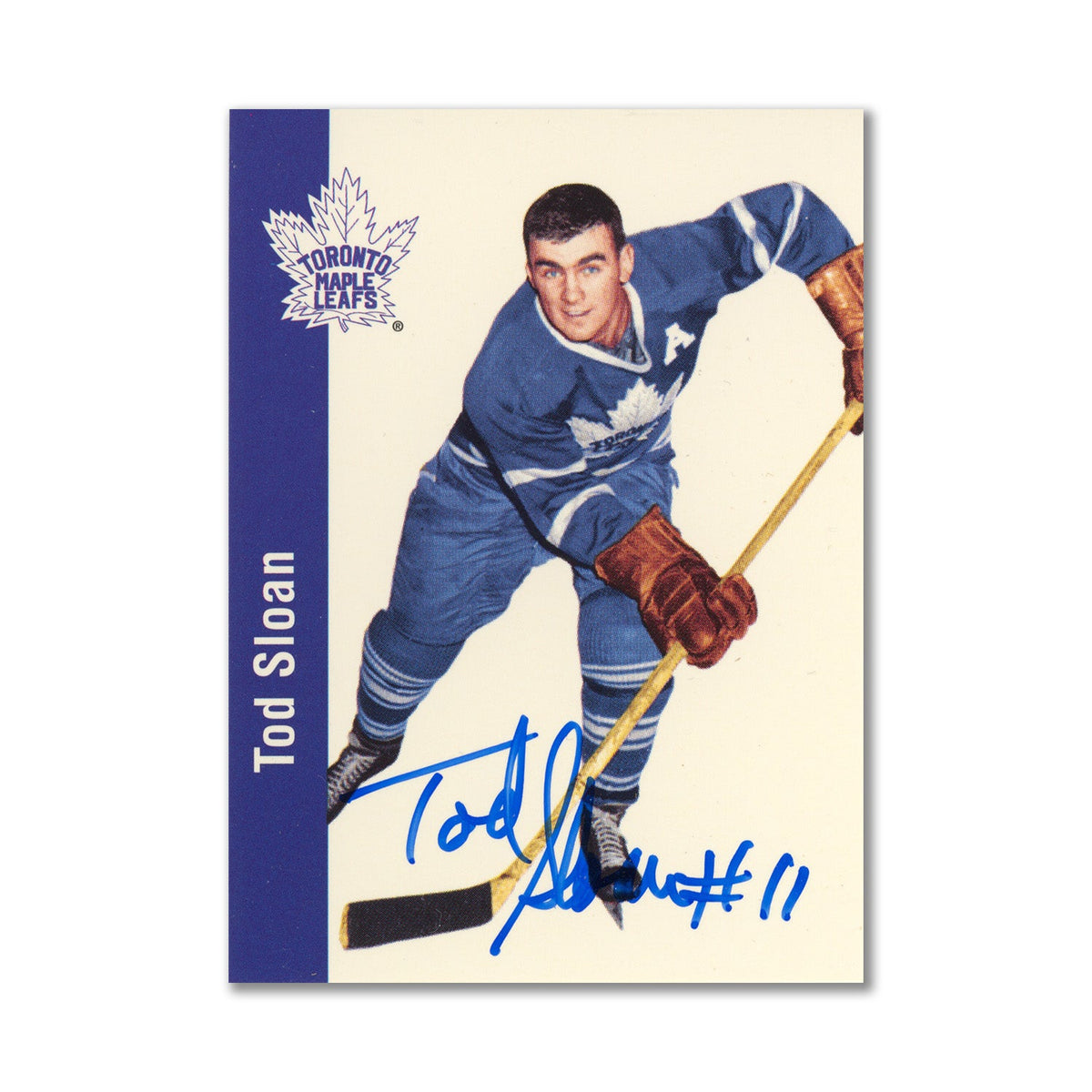 Autographed 1994 Parkhurst Missing Link #112 Tod Sloan Hockey Card product image 1, provided for visual reference and