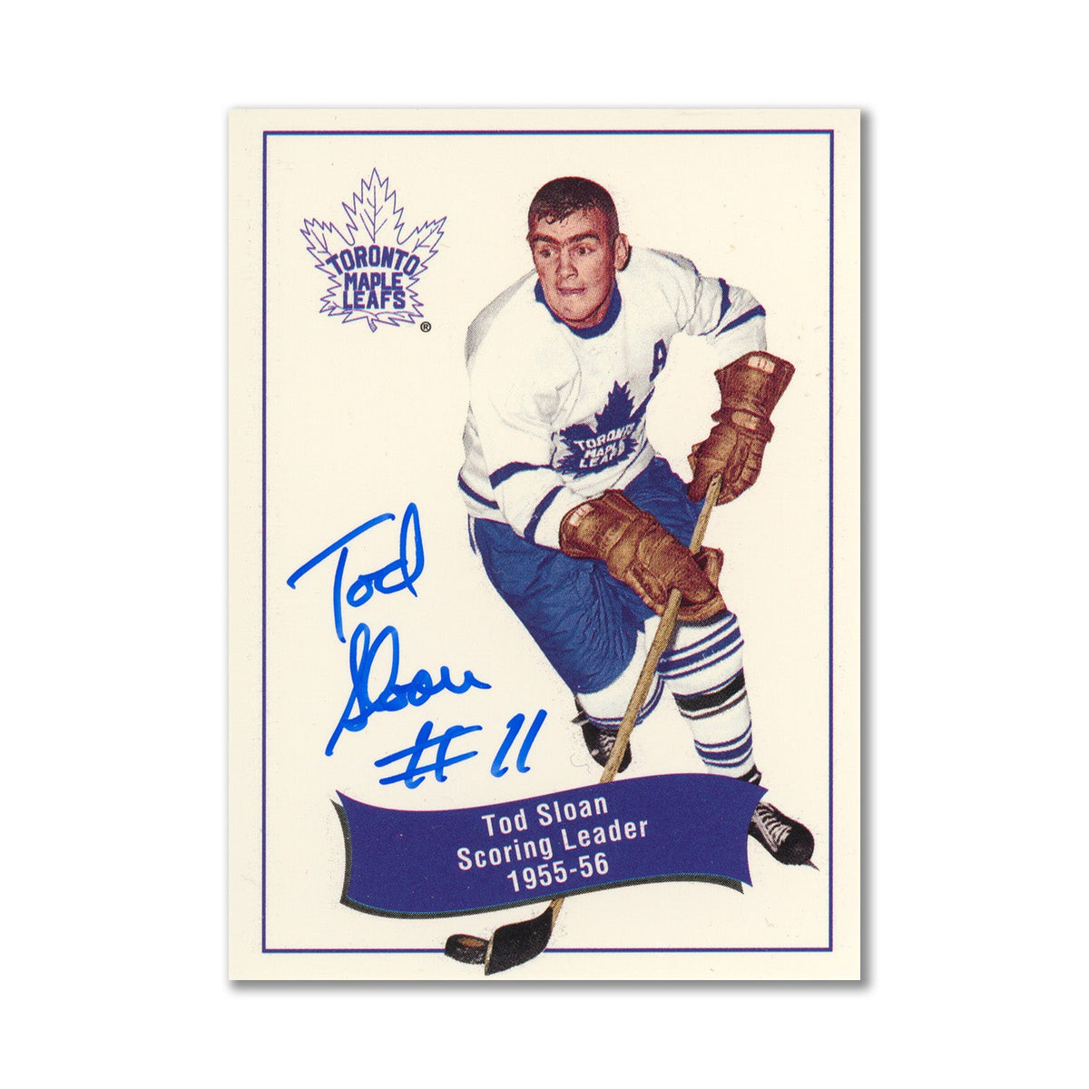 Autographed 1994 Parkhurst Missing Link #174 Tod Sloan Leader Card product image 1, provided for visual reference and