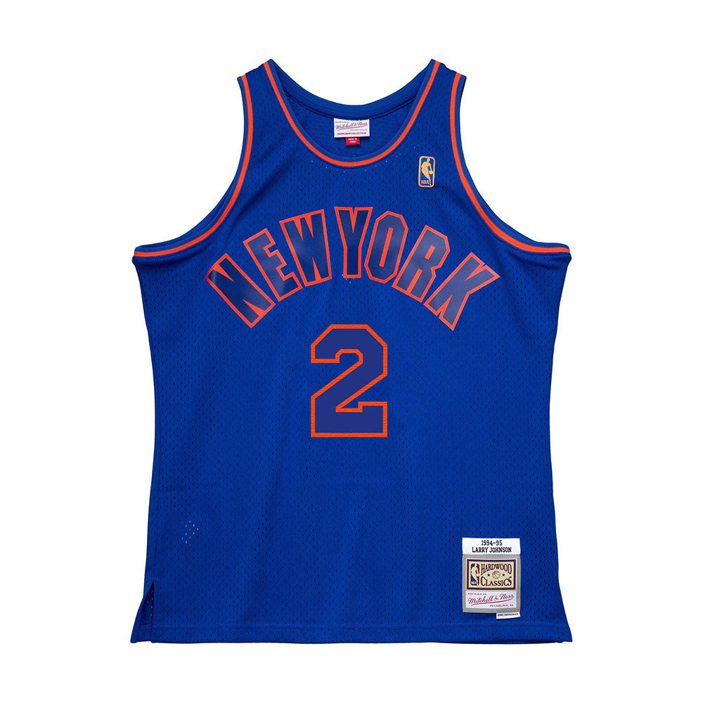 HWC Knicks Swingman Jersey Larry Johnson 1996-97 Anniversary product image 2, provided for visual reference and product