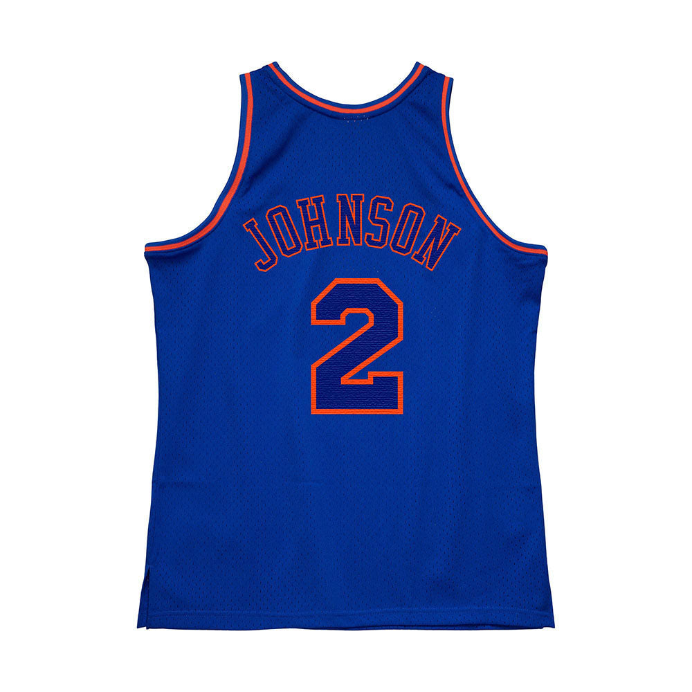 HWC Knicks Swingman Jersey Larry Johnson 1996-97 Anniversary product image 1, provided for visual reference and product
