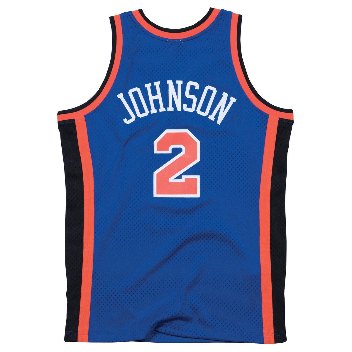 Mitchell & Ness Knicks 1998 Larry Johnson Road Jersey product image 1, provided for visual reference and product detail